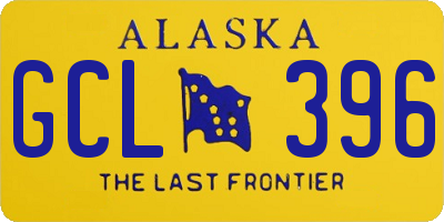 AK license plate GCL396
