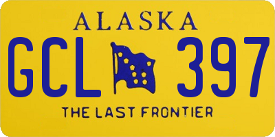 AK license plate GCL397