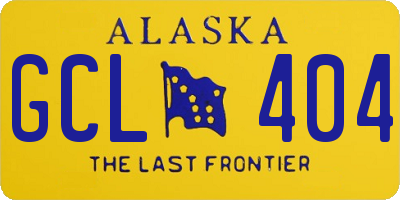 AK license plate GCL404