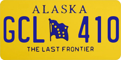 AK license plate GCL410