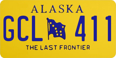 AK license plate GCL411