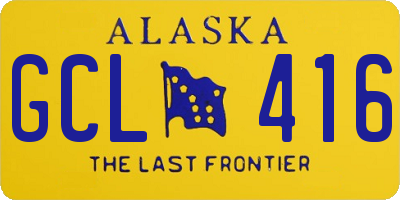 AK license plate GCL416
