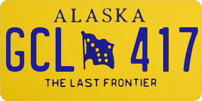 AK license plate GCL417
