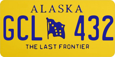 AK license plate GCL432
