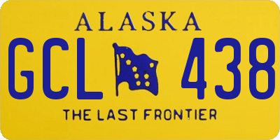 AK license plate GCL438