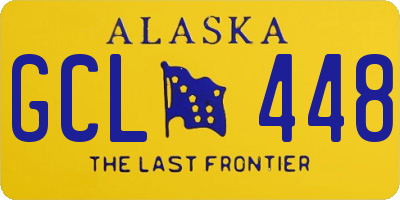 AK license plate GCL448