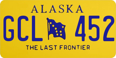AK license plate GCL452