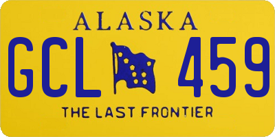 AK license plate GCL459