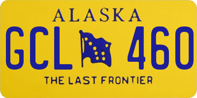 AK license plate GCL460