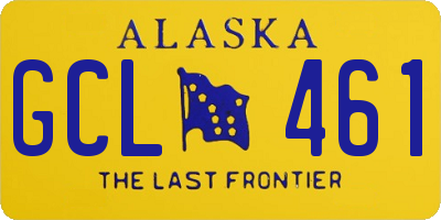 AK license plate GCL461