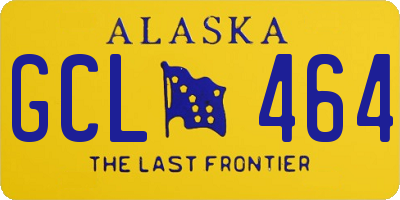 AK license plate GCL464