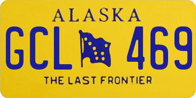 AK license plate GCL469