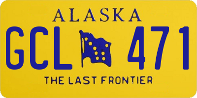AK license plate GCL471