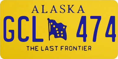 AK license plate GCL474