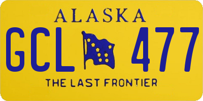 AK license plate GCL477