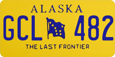 AK license plate GCL482