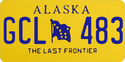 AK license plate GCL483