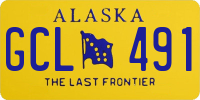 AK license plate GCL491