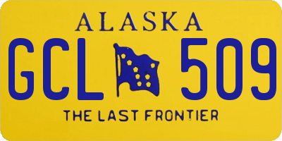 AK license plate GCL509