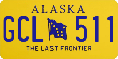 AK license plate GCL511