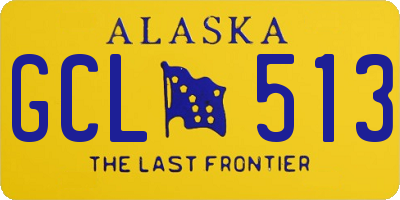 AK license plate GCL513