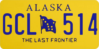 AK license plate GCL514