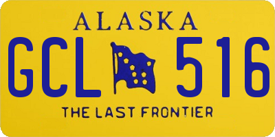 AK license plate GCL516
