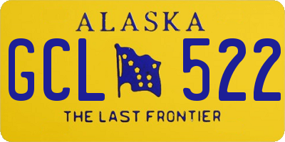 AK license plate GCL522