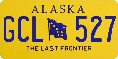 AK license plate GCL527