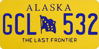 AK license plate GCL532