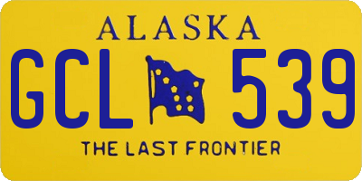 AK license plate GCL539