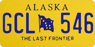 AK license plate GCL546