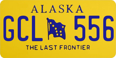 AK license plate GCL556