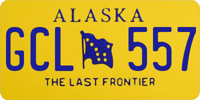 AK license plate GCL557