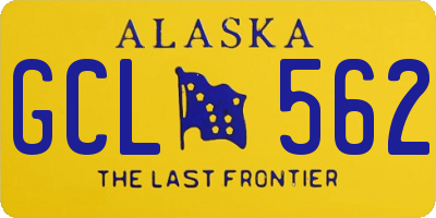 AK license plate GCL562