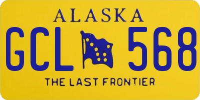 AK license plate GCL568
