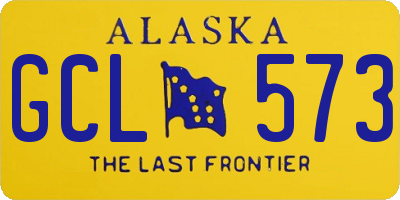 AK license plate GCL573