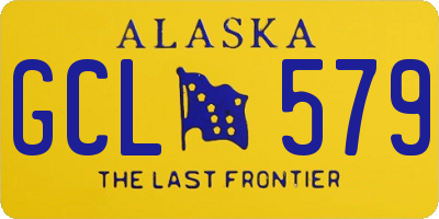 AK license plate GCL579