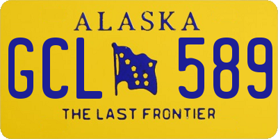 AK license plate GCL589