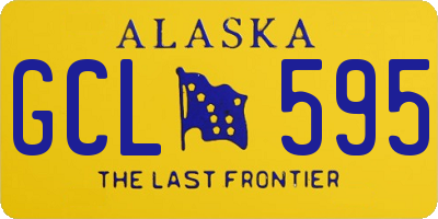 AK license plate GCL595