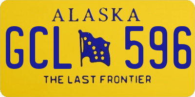 AK license plate GCL596