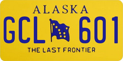 AK license plate GCL601