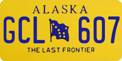 AK license plate GCL607