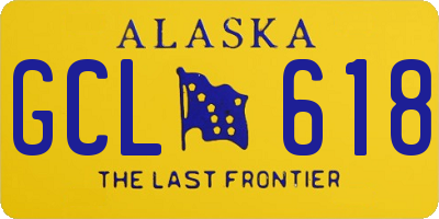 AK license plate GCL618