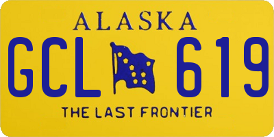 AK license plate GCL619