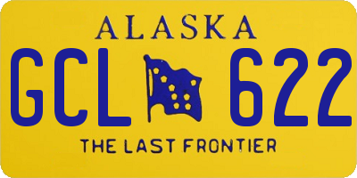 AK license plate GCL622
