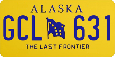 AK license plate GCL631