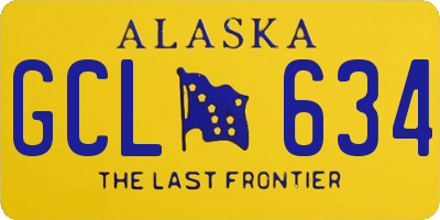AK license plate GCL634