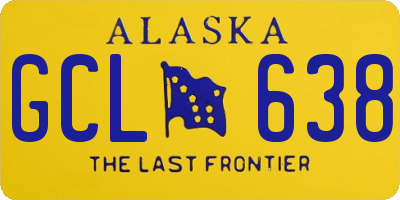 AK license plate GCL638
