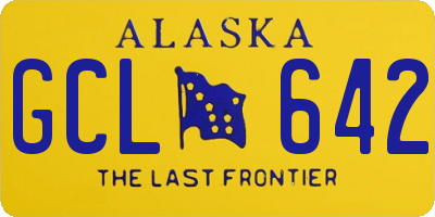 AK license plate GCL642